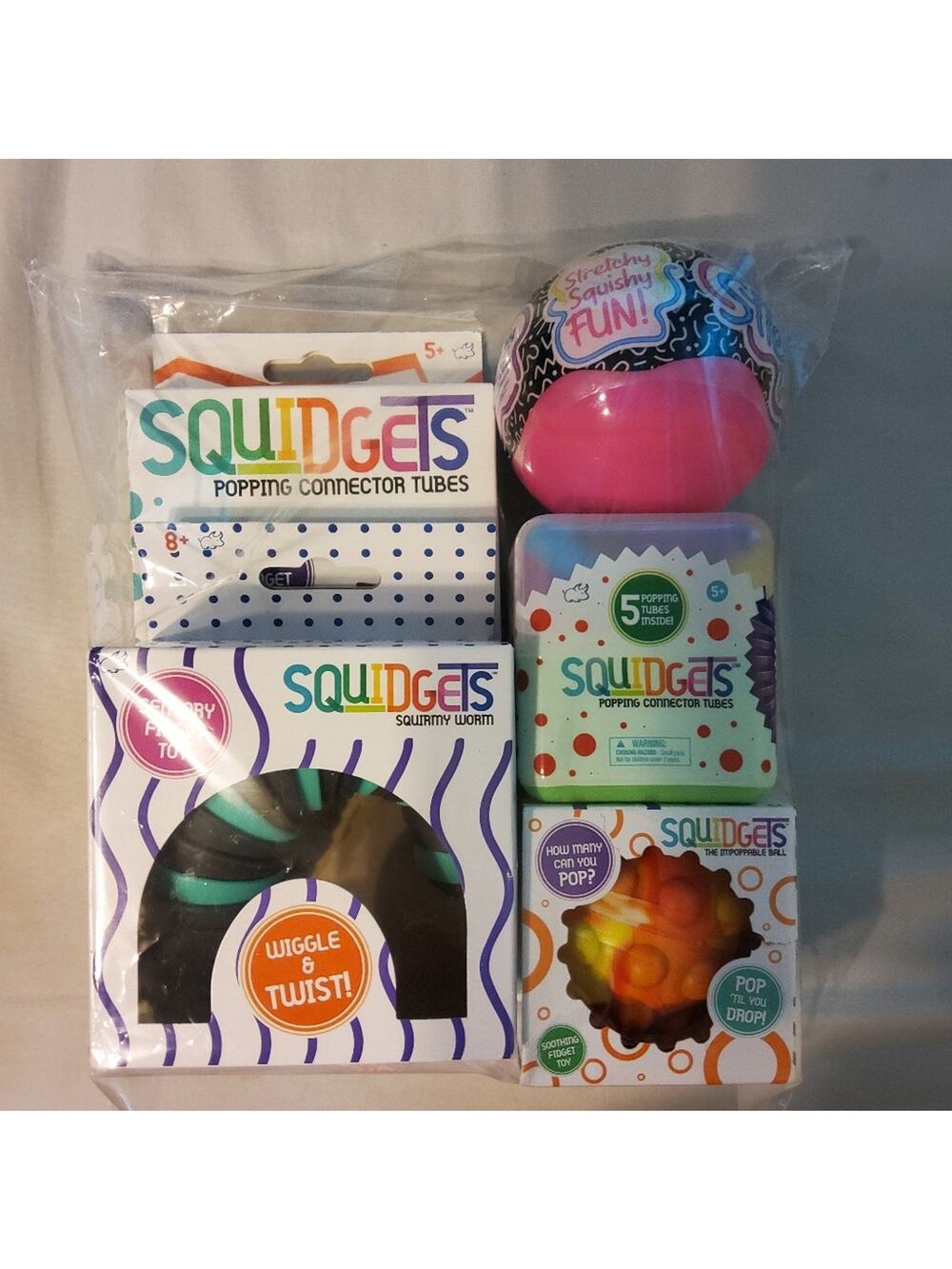 Squidgets & Squish Ums Fidget Bundle SET of 5 NWT